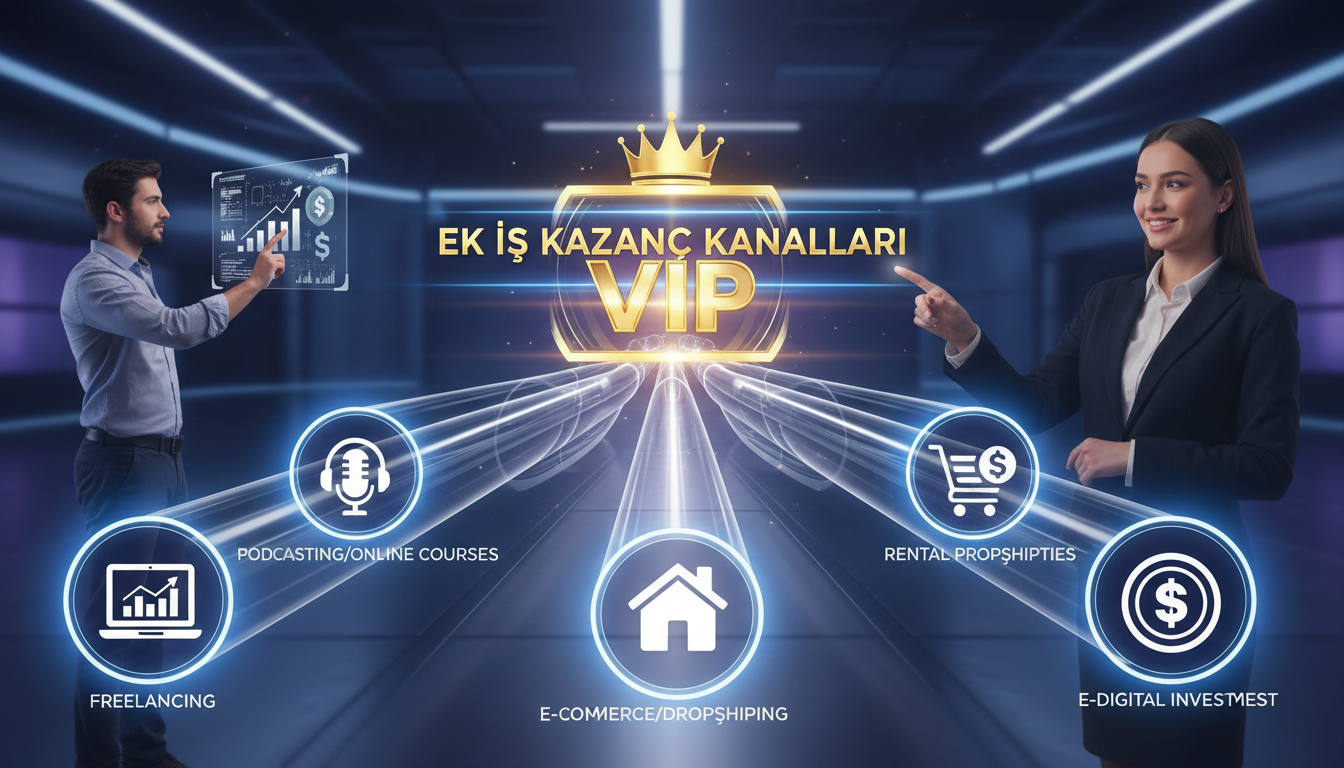 Illustration for blog section about: ek iş yaparak para kazanma kanalları vip, image 1