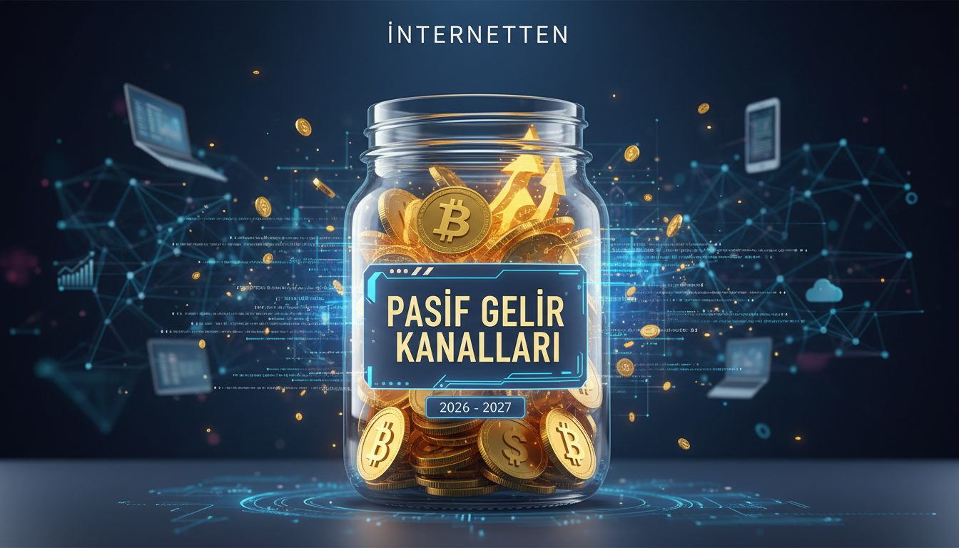 Illustration for blog section about: interneten pasif gelir kanalları 2026 ve 2027, image 1