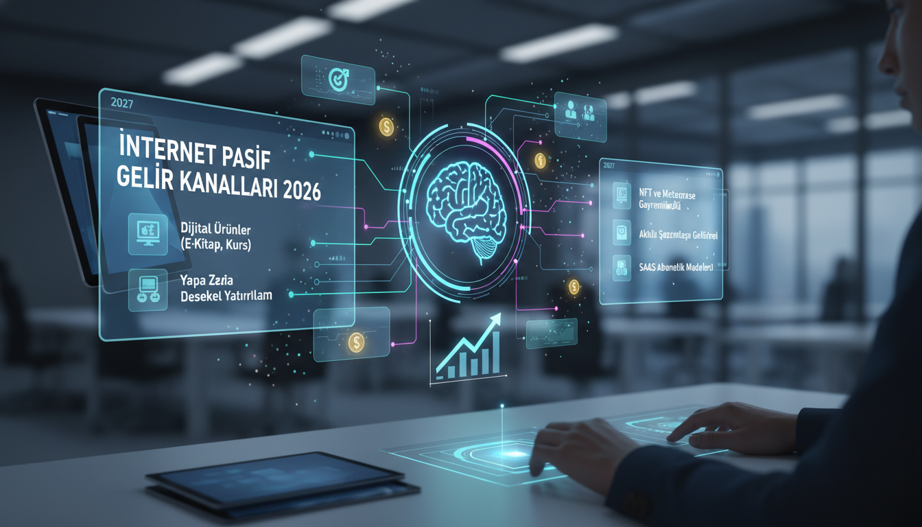 Illustration for blog section about: interneten pasif gelir kanalları 2026 ve 2027, image 2