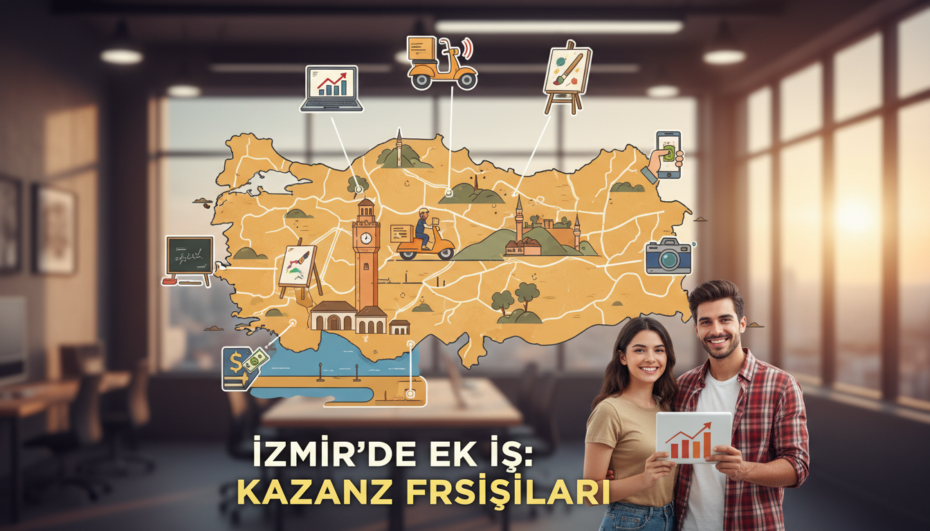 Illustration for blog section about: izmirde ek iş yaparak para kazanma fırsatları, image 2