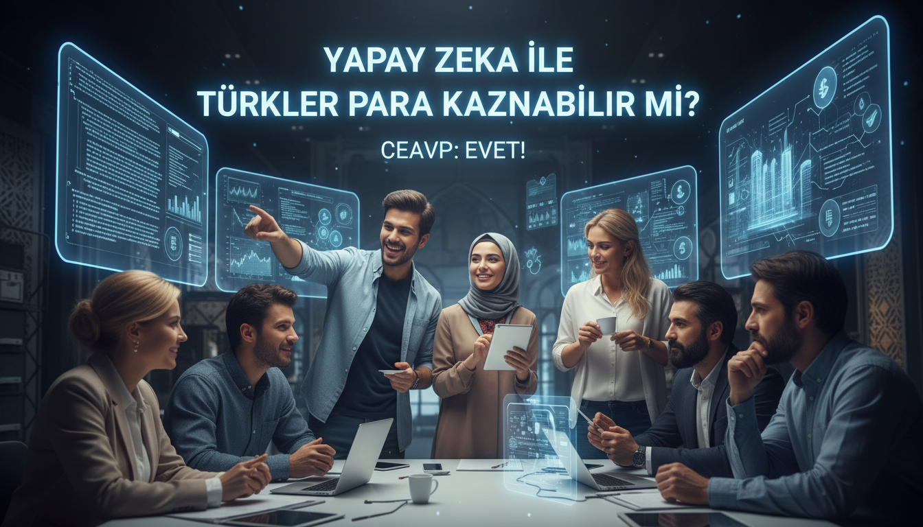 Illustration for blog section about: yapay zeka ile türkler para kazanabilir mi, image 1