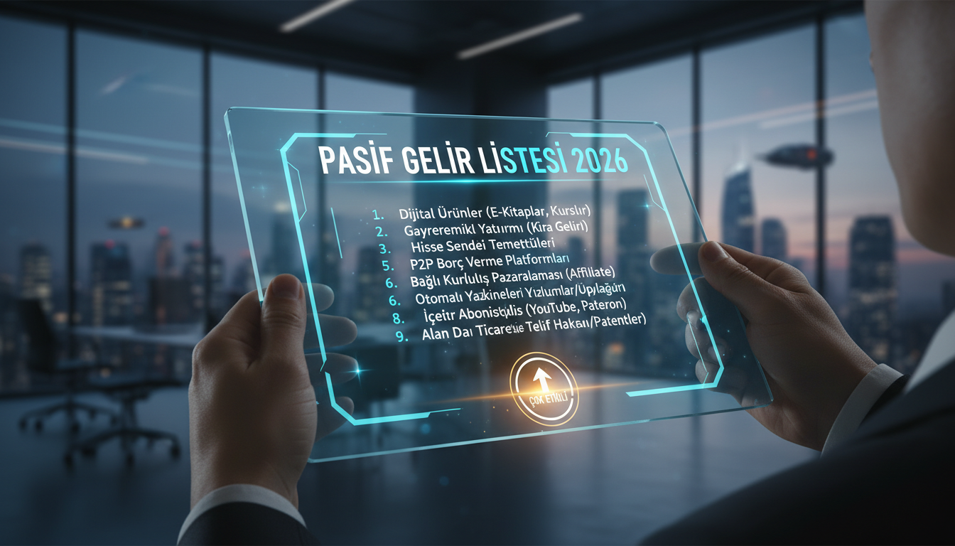 Illustration for blog section about: Pasif Gelir listesi 2026 çok etkili, image 1