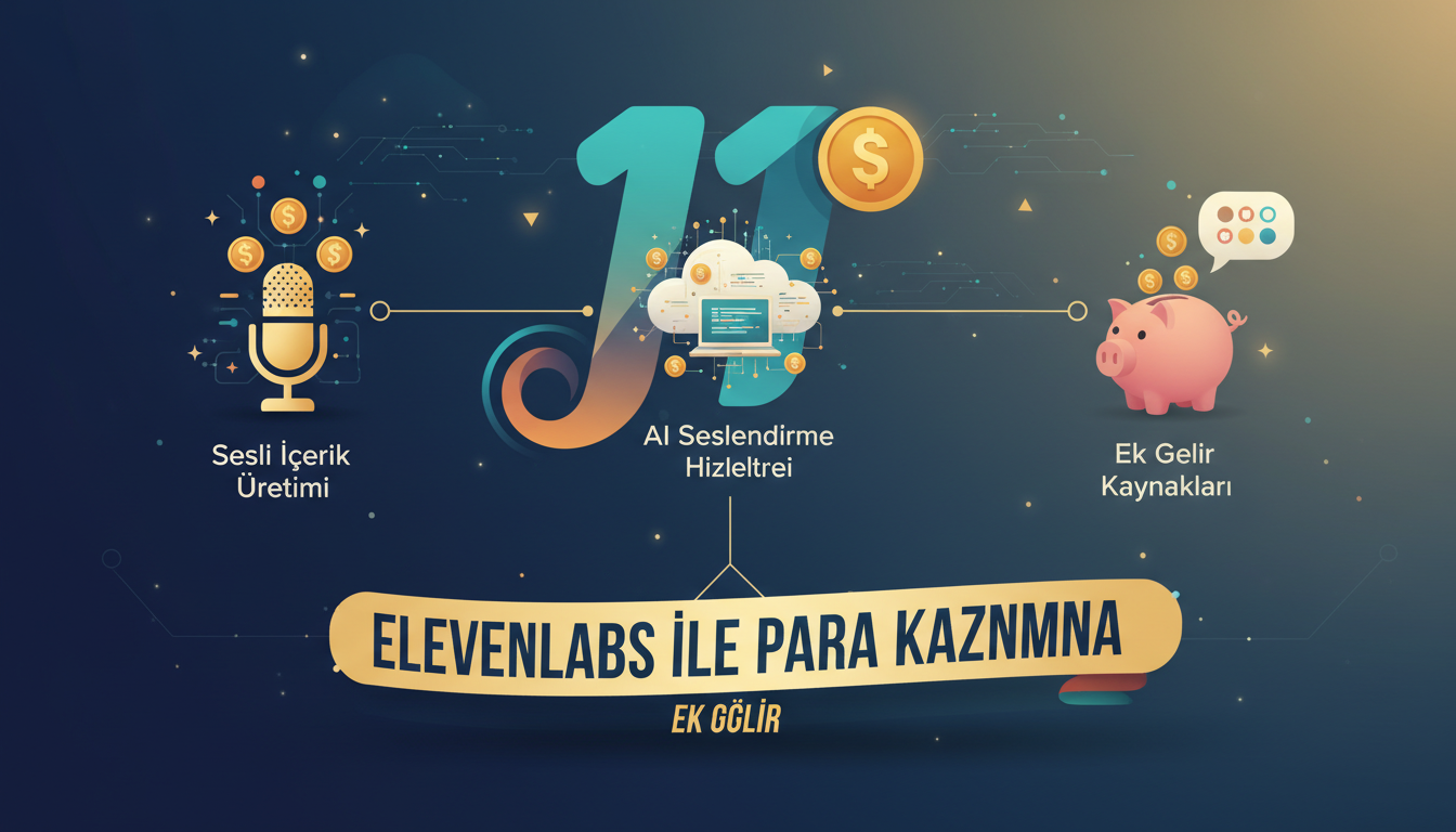 Illustration for blog section about: elevenlabs ile para kazanma ek gelir, image 2