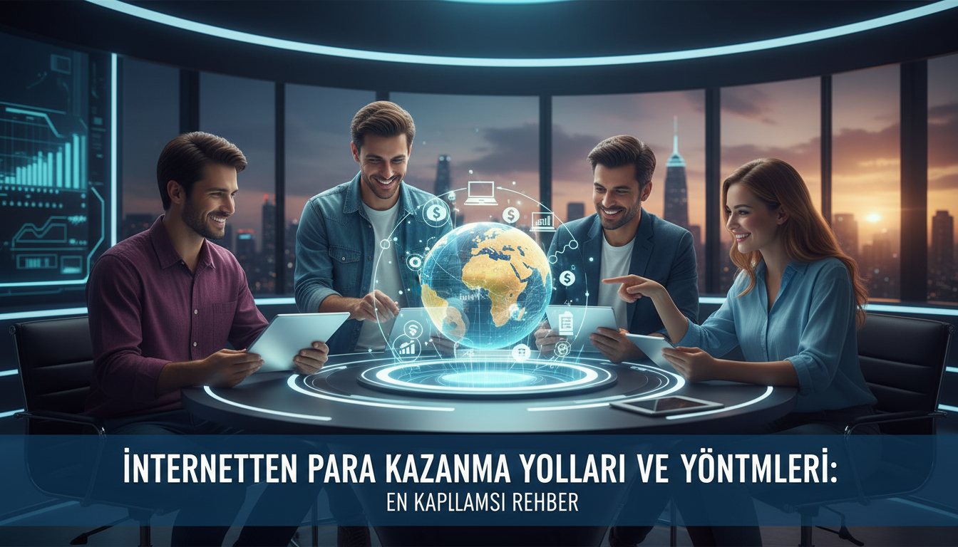 Illustration for blog section about: İnternetten Para Kazanma Yolları ve Yöntemleri en kapsamlı rehb