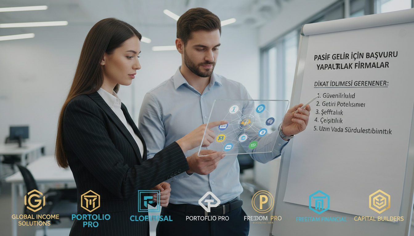 pasif gelir için hangi firmalara başvuru yapmak lazım ve neye dikkat etmek lazım