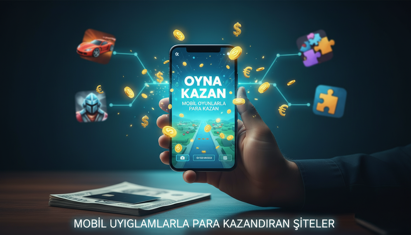 mobil uygulamada oyun oynayarak para kazandıran siteler